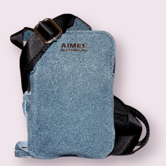 Aimee Kestenburg Denim Crossbody Stadium Phone Bag - Picture 1 of 4
